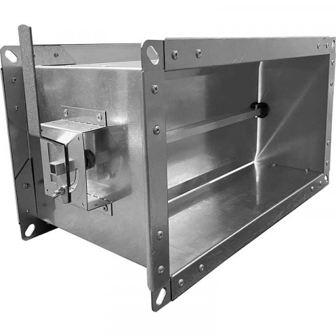 Дроссель-клапан прямоугольного сечения ДКП